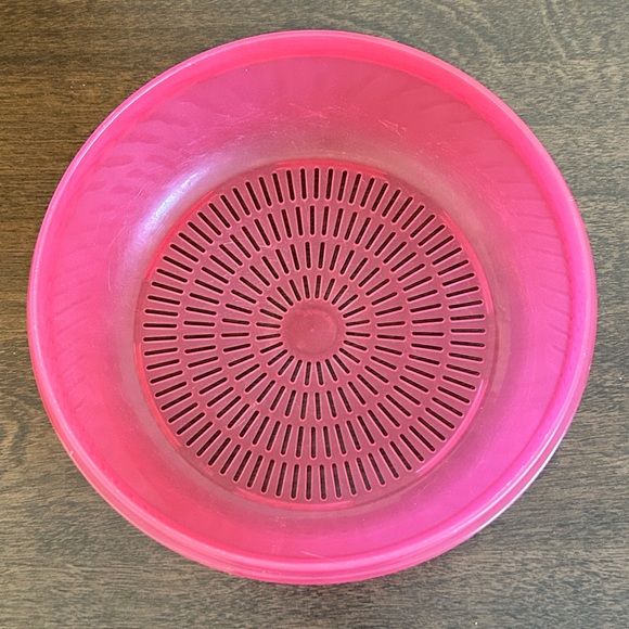 TUPPERWARE CRYSTALWAVE MICROWAVE STEAMER STRAINER COLANDER - Picture 2 of 6